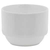 10 Strawberry Street BISTRO-12 Bistro 9 oz. Bright White Porcelain Bouillon Bowl - 36/Case