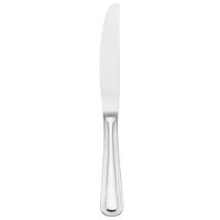 World Tableware 407 5501 Calais 10 inch 18/8 Stainless Steel Extra Heavy Weight Solid Handle Dinner Knife with Serrated Blade - 12/Case