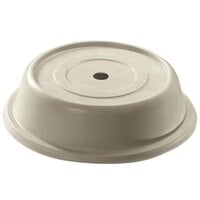 Cambro 913VS101 Versa Camcover 9 13/16 inch Antique Parchment Round Plate Cover - 12/Case