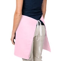 Intedge Pink Poly-Cotton 4-Way Waist Apron - 38 inch x 34 inch