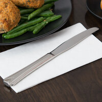 World Tableware 985 5502 Varese 9 3/8 inch 18/8 Stainless Steel Extra Heavy Weight Dinner Knife with Solid Handle - 36/Case