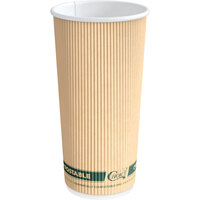 EcoChoice 20 oz. Double Wall Kraft Compostable Paper Hot Cup - 500/Case
