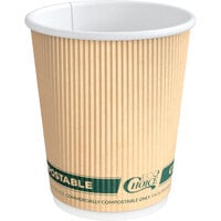 Choice 10 oz. White Smooth Double Wall Paper Hot Cup - 500/Case