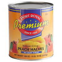 #10 Can Peach Halves in Light Syrup - 6/Case