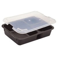 LOT OF 6 4 COMPARTMENT INSERTS FOR HALF TRAY 