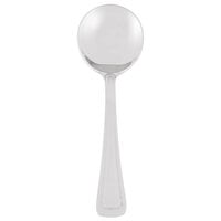 World Tableware 101 016 Classic Rim II 5 3/4 inch 18/8 Stainless Steel Extra Heavy Weight Bouillon Spoon - 36/Case
