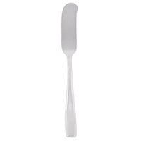 World Tableware 929 053 Quartet 6 3/4 inch 18/8 Stainless Steel Extra Heavy Weight Butter Spreader with Flat Handle - 12/Case