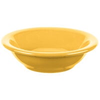 Syracuse China 903044014 Cantina 5 oz. Saffron Uncarved Porcelain Fruit Bowl - 36/Case