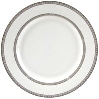10 Strawberry Street SOP-2 Sophia 9 inch Platinum Porcelain Luncheon Plate - 24/Case