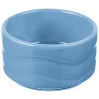 Syracuse China 903032600 Cantina 2 oz. Blueberry Carved Stacking Porcelain Bowl - 24/Case