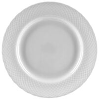 10 Strawberry Street WW0005 White Wicker 6 5/8 inch Porcelain Bread and Butter Plate - 24/Case