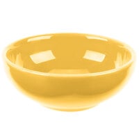 Syracuse China 903044002 Cantina 5 oz. Saffron Uncarved Porcelain Salsa Bowl - 12/Case