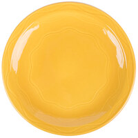 Syracuse China 903033009 Cantina 6 1/4 inch Saffron Carved Round Porcelain Plate - 12/Case