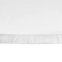 Creative Converting 37200 Stay Put White 60 inch Round Plastic Tablecloth with Elastic - 12/Case