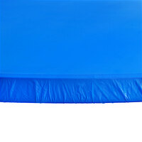 Creative Converting 37242 Stay Put Royal Blue 60 inch Round Plastic Tablecloth with Elastic - 12/Case