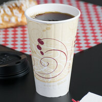 Solo IC16-J8000 Duo Shield Symphony 16 oz. Poly Paper Hot Cup - 525/Case