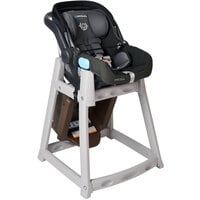 Koala Kare KB977-09 KidSitter Grey Assembled Convertible Plastic High Chair with Brown Seat