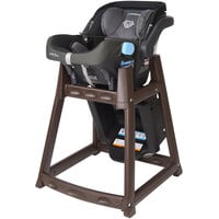 Koala Kare KB966-02 KidSitter Brown Assembled Convertible Plastic High Chair with Black Seat