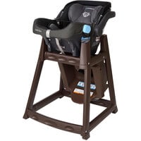 Koala Kare KB966-09 KidSitter Assembled Brown Convertible Plastic High Chair with Brown Seat