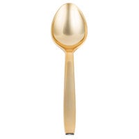 Fineline Golden Secrets 768 10" Gold Look Heavy Weight Serving Spoon   - 60/Case