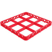 Carlisle RE9C05 OptiClean 9 Compartment Red Color-Coded Glass Rack Extender