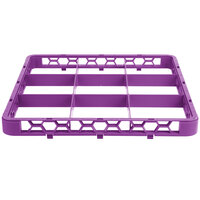 Carlisle RE9C89 OptiClean 9 Compartment Lavender Color-Coded Glass Rack Extender