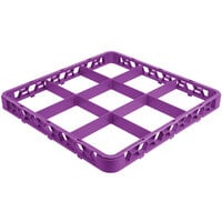 Carlisle RE9C89 OptiClean 9 Compartment Lavender Color-Coded Glass Rack Extender