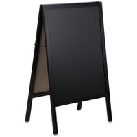 Choice A-Frame Chalkboard Sidewalk Sign - Black Wood - 25 inch x 42 inch