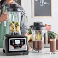 AvaMix BX2100E2J 3 1/2 hp Commercial Blender with Touchpad Control, Timer, Adjustable Speed, and Two 64 oz. Tritan Containers
