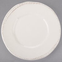 World Tableware FH-500 Farmhouse 6 3/8 inch Round Ivory (American White) Wide Rim Porcelain Plate - 36/Case