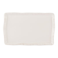 Libbey Farmhouse 11" x 7" Rectangular Cream Porcelain Tray / Platter - 12/Case