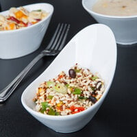 World Tableware BW-6706 Chef's Selection II 6.5 oz. Ultra Bright White Porcelain Riviera Bowl - 24/Case