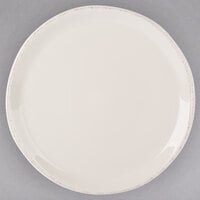 World Tableware FH-527 Farmhouse 13 1/2 inch Round Ivory (American White) Porcelain Platter / Pizza Plate - 6/Case
