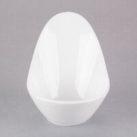 World Tableware BW-6707 Chef's Selection II 10 oz. Ultra Bright White Porcelain Riviera Bowl - 12/Case