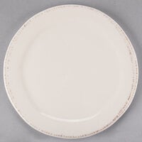 World Tableware FH-600 Farmhouse 6 3/8 inch Round Ivory (American White) Medium Rim Porcelain Plate - 36/Case