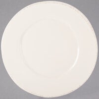 World Tableware FH-504 Farmhouse 12 inch Round Ivory (American White) Wide Rim Porcelain Plate - 12/Case