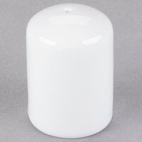 Libbey BW-001 Chef's Selection II 1 1/2" Ultra Bright White Porcelain Personal Size Salt Shaker - 36/Case
