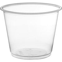 4 oz Plastic Black Portion Cups With Lids, Souffle Cups — thatpaperstore