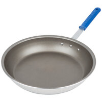 Vollrath S4014 Wear-Ever 14 inch Aluminum Non-Stick Fry Pan with PowerCoat2 Coating and Blue Cool Handle