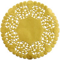6" Gold Foil Lace Doily - 1000/Case