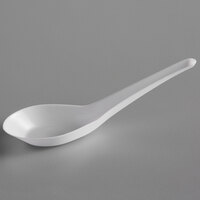 Visions 5 1/2" White Plastic Asian Soup Spoon - 200/Case