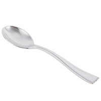 Silver Visions 4 inch Silver Plastic Tasting Spoon - 400/Case