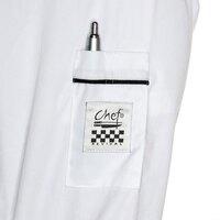 Chef Revival Brigade J044 Unisex Customizable Executive Long Sleeve Chef Coat with Black Piping - 5X
