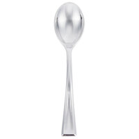 Silver Visions 4 inch Silver Plastic Tasting Spoon - 50/Pack