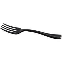 Visions 4" Black Plastic Tasting Fork - 500/Case