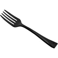 Visions 4 inch Black Plastic Tasting Fork - 500/Case