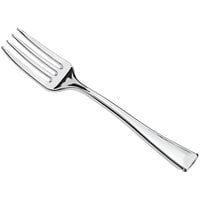 Visions 4" Silver Plastic Tasting Fork - 400/Case