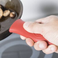 Lodge ASHHM41 Mini Silicone Red Handle Holder for Lodge Skillets 9 inch and Smaller