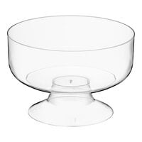 Choice Crystal 6 oz. Clear Plastic 1-Piece Dessert Cup - 10/Pack