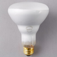 Satco S3408 65 Watt Frosted Incandescent Flood Lamp General Service Light Bulb - 130V (BR30)